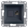 Asfora - Zásuvka datová RJ45, kat.6 UTP, antracit, EPH4700171 (Schneider Electric, Asfora, antracit)