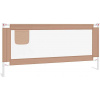 vidaXL Ochrana postele pre batoľatá Taupe 200x25 cm Látka