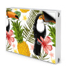 Dekoračný magnet na radiátor Toucan a ananas 80x60 cm