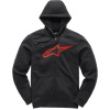 AGELESS II FLEECE, ALPINESTARS (černá/červená) Veľkosť: XL