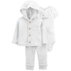 CARTER'S Set 3dielny body kr. rukáv, mikina, tepláky Sheep neutrál LBB PRE, veľ. 46 1L782710_PRE