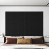 Vidaxl Nástenné panely 12 ks čierne 90 x 30 cm textilné 3,24 m²