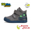 D.D. Step 068-52151B Emerald Šedá blikajúce, Veľkosť obuvi 25+DD Step Chlapčenské blikajúce svietiace členkové topánky D. D. Step Emerald Šedá 068-52151B, Veľkosť obuvi 25