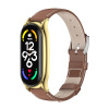 Xiaomi Kožený style řemínek pro Mi Smart Band 8 Farba: Hnedozlatá MBSCZ-8KZN05