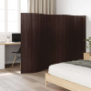 vidaXL Paraván tmavohnedý 165x600 cm bambus - Hnedá - 140802-87204