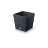 kvetináč 30cm FURU SQUARE LOW DFS300-S433 antracit plastový PROSPERPLAST