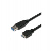 Kábel USB PREMIUMCORD 3.0 A - Micro B 3m, prepojenie (M/M) (ku3ma3bk)