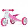Detské multifunkčné odrážadlo bicykel 2v1 Milly Mally JAKE Hearts , 20C41579