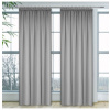 Hotový záves na riasiacej páske Heaven svetlošedý Šedá 140 x 250 cm