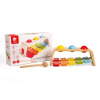 Teddies Zatĺkačka Xylofón 2v1 drevo 29x18cm s kladivkom s guľami