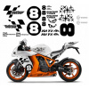 UNIVERZÁLNA SADA NÁLEPIEK na MOTORKU ŠPORTOVÚ GP