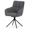 Jedálenská stolička, sivá, látka bouclé, HC-531 GREY2 Farba: Šedá