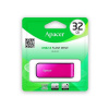 Apacer USB flash disk, USB 2.0, 32GB, AH334, ružový, AP32GAH334P-1, USB A, s výsuvným konektorom