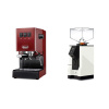 Gaggia New Classic EVO, red + Eureka Mignon Perfetto, BL white