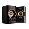 C-TECH reproduktory SPK-11, 2.0, dřevěné, černo-zlaté, USB, 5W