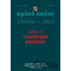 Aktualizace I/4 2025 Zákon o rozpočtových pravidlech - Poradce s.r.o.