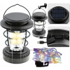 Akumulátorová lampa LTC 10 W USB vstup, vodotesná, nárazuvzdorná, s možnosťou umiestnenia, so solárnym panelom, s držiakom na zavesenie