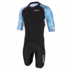 Zone3 Ltd Men's Lava Short Sleeve Trisuit - Kona Print - Black/White/Blue Veľkosť: L