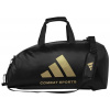 ADIDAS 2in1 Bag PU Combat Sports S, black/gold (ADIACC051CS-90350-S)