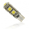 LED AUTO ŽIAROVKA 9 SMD5050 CANBUS RESISTOR, T10
