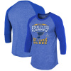 Majestic Pánské tričko St. Louis Blues NHL 2019 Stanley Cup Champions The City Never Sleeps Raglan Tri-Blend Veľkosť: M