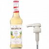 Barmanský sirup MONIN Yellow Banana ŽLTÝ BANÁN 700ml + Pumpička