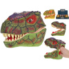 Maňuška dinosaurus 21x14 cm - mix farieb (zelená, fialová)