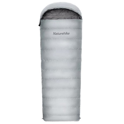 Naturehike kombinovaný perový spací vak RM40 veľ. M 860 g - sivý NH22YD00340M