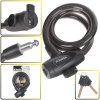 KELTIN K02303 Zámek na jízdní kolo, lanový, 12x800mm, zamykání na klíč