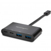 Kensington CH1000 USB 3.2 Gen 1 (3.1 Gen 1) Type-C 5000 Mbit/s Čierna (K39124EU)