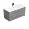 Naturel Koupelnová skříňka s umyvadlem Cube Way 100x53x46 cm beton mat CUBE461002BEMOD