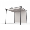 Blumfeldt Pantheon Robust, pergola, 3 x 3 m, s bočnými roletami, práškovo lakovaná oceľ odolná voči poveternostným vplyvom (GDI17-Pantheon 3x3BL)