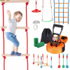 Sada prekážok Ninja Slackline Oranžová 8,75 kg Bohaté vybavenie