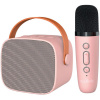 maXlife MXKS 100 Bluetooth Karaoke mikrofón reproduktor ružový