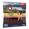 Pochúťka pre psa Ontario prúžky z králičieho mäsa 500 g
