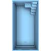 Nivovas Keramický bazén JADE 670 POLIAMID + Ceramicwall + izolácia PUR penou Farba: Biela 3D