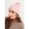 Legínovo Dámska zimná čiapka z nadýchanej pleteniny s elegantným gombíkom béžová Farba: Svetlo hnedá, Veľkosť: UNI