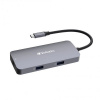 Verbatim USB-C Pro Multiport Hub CMH-05, 5 portů /HDMI, USB-A, USB-C, RJ45/, stříbrná 32150