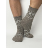 Béžové zimné ponožky s nórskym vzorom, VYBRAŤ VEĽKOSŤ BIELIZNE 40 - 43