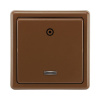 Tlačidlo ABB 3553-93289H3 Classic s orientačnou kontrolkou hnedé