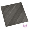 Podlahové panely VidaXL 324679 30,5 x 30,5 cm sivé pruhy 55 ks