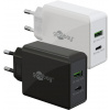 Nabíjačka USB 230V 2port, 1xUSB A, 1xUSB Typ C, 30W, Power Delivery, Quick Charge 3.0, biela