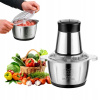 Elektrický drvič mäsa 300W, mixér na OVOCIE a ZELENINU, SILNÝ, oceľová misa 2L