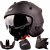 Prilba NAXA S27 s otvorenou tvárou + VISOR + JAWL + BLEND XL (Prilba NAXA S27 s otvorenou tvárou + VISOR + JAWL + BLEND XL)