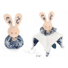 Doudou Cuddle Cloth uspávačik 3v1 Beige Rabbit 1 ks