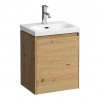 Laufen Lani - Umývadlová skrinka, 44x34x52 cm, 1 dvierka, pánty vľavo, dub H4035011122671