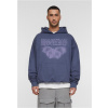 MJG Heavy Oversized Hoody - BUTTERFLY ILLUSION - vintageblue XS