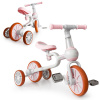 Balančný bicykel 4v1 Pedále Bočné kolesá ružové ECOTOYS
