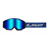 LS2 Helmets LS2 CHARGER PRO GOGGLE BLUE WITH IRIDIUM VISOR