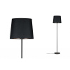 PAULMANN Stojací lampa Neordic Enja látkové stínidlo černá / měď / mramor 79612